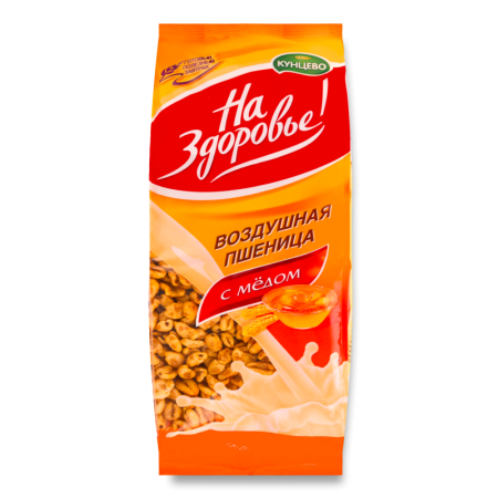 Завтрак Сухой Пшеница Воздушная со Вкусом Шоколада на здоровье! м/у 175г