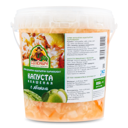 Капуста Соленыч Квашеная с Яблоком 850гр Вед Капуста Соленыч Квашеная с Яблоком 850гр Вед