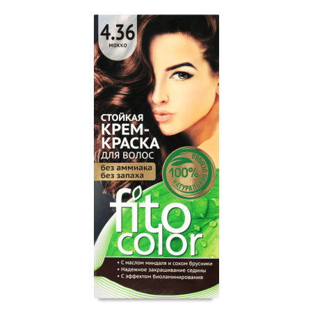 крем-краска Для Волос Стойкая №4.36 Fito Color 1шт