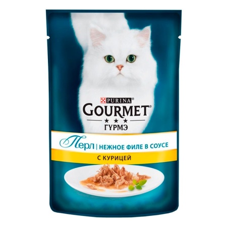 Корм Gourmet Perle д/кошек c Курицей в Соусе 75гр Саше