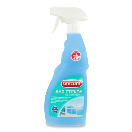 Средство Чистящее Жидкое Для Стекол Unicum 500мл
