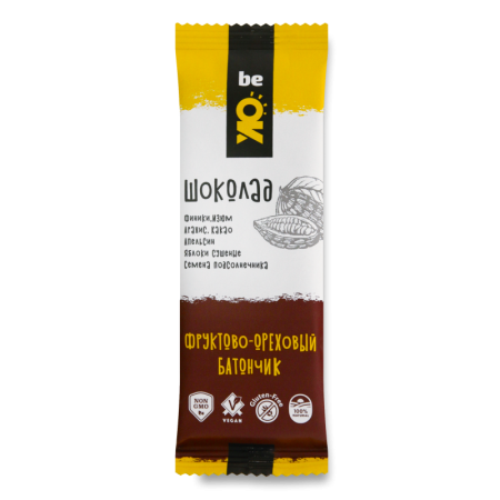 Батончик фруктово-ореховый Шоколад be ok м/у 30г