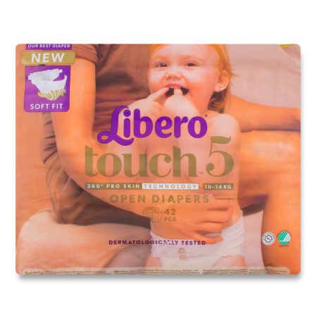 Подгузники Libero touch5 42шт гр/у