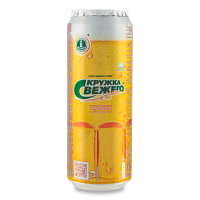 Пиво 0.45л 4% Светлое Пастеризованное Мягкое Кружка Свежего ж/б