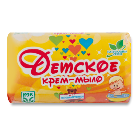крем-мыло Туалетное Твердое Детское Натуральная Серия 100г