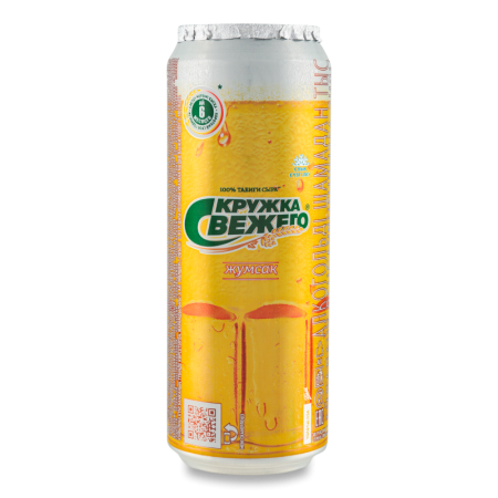 Пиво 0.45л 4% Светлое Пастеризованное Мягкое Кружка Свежего ж/б