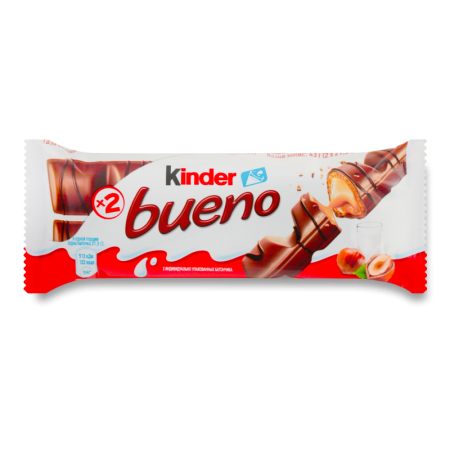 Вафли с молочно-ореховой Начинкой Bueno Kinder м/у 2х21.5г