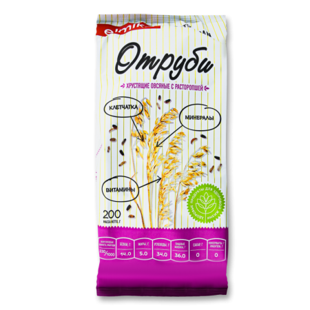 Отруби Elmika Хрустящие Овсяные с Расторопшей 200гр п/п