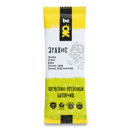 Батончик be ok фруктово-ореховый Арахис 30гр фл/п