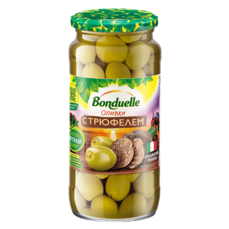 Оливки Bonduelle Зел с Трюфелем Конс 220гр с/б