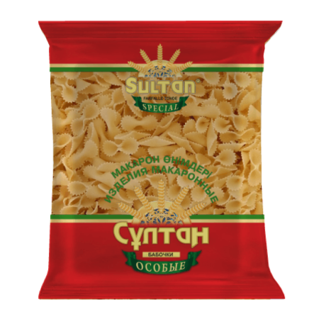 Макароны Sultan Бабочки Особые 400гр п/п