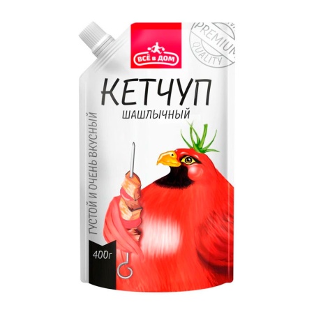 Кетчуп Всё в Дом Шашлычныйгр 400гр д/п