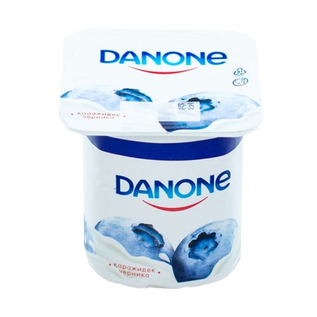 Йогурт Danone Черника 2,5% 120гр Стак