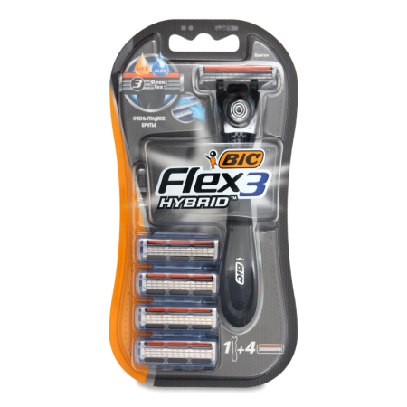 Бритва 3-лезвийная flex3 Hybrid Bic 1шт