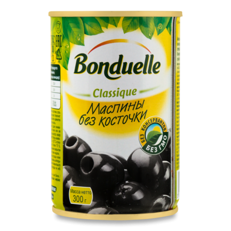 Маслины Без Косточки Classique Bonduelle ж/б 300г