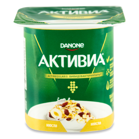 Биойогурт 3.1% Мюсли Активиа ст 120г