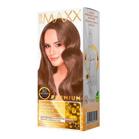 Крем Краска Для Волос Maxx Deluxe Premium 8 0 Светлый Блондин