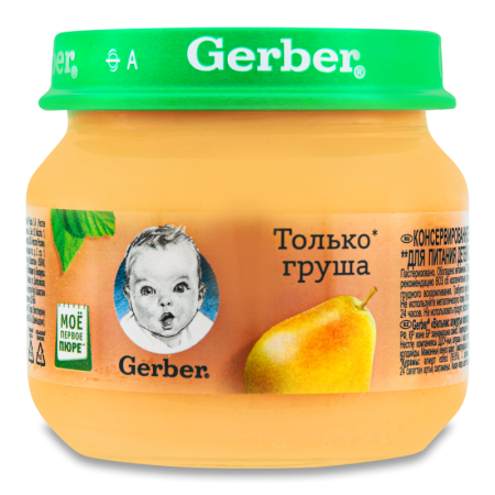 Пюре Nestle Gerber Груши Вильямс с 4мес 80гр с/б