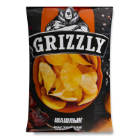 Чипсы Натуральные Картофельные Шашлык Grizzly м/у 110г