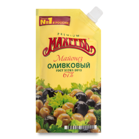 Майонез Махеевъ Оливковый 67% 190гр д/п