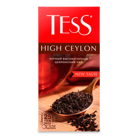 Чай Tess High Ceylon Черный 25пак 56,25гр Кор