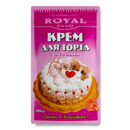 Крем Для Торта Сливочный Royal Food м/у 100г