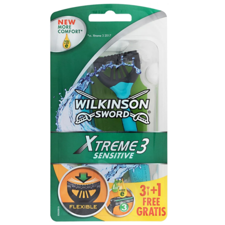 Станок д/бритья Wilkinson Sword Xtreme 3 Sensitive Одноразовый 3+1шт бл/у