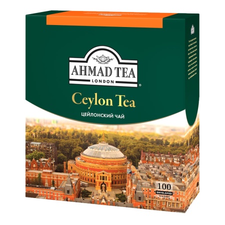 Чай Ahmad Цейлонский Черн 100*2гр Кор