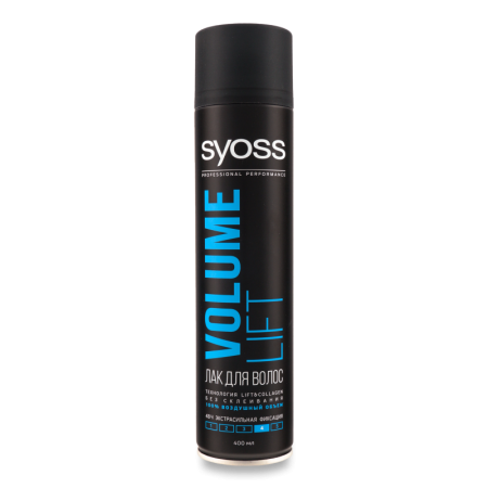 Лак Для Волос Экстрасильной Фиксации Volume Lift Syoss 400мл
