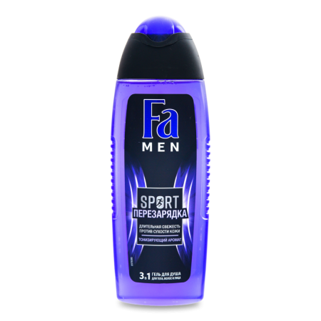 Гель Для Душа 3в1 Перерезарядка Sport Men fa 250мл