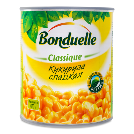 Кукуруза Сладкая Classique Bonduelle ж/б 850мл