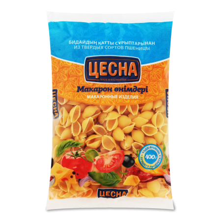 Изделия Макаронные Ракушки 20.5мм Цесна м/у 400г