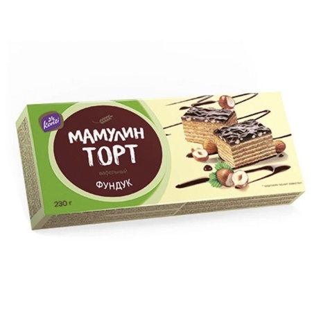 Торт mummy's Cake Вафельный Фундук 230гр Кор