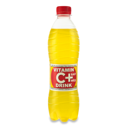 Напиток Безалкогольный Газированный Мёд Vitamin Riks п/бут 0.5л