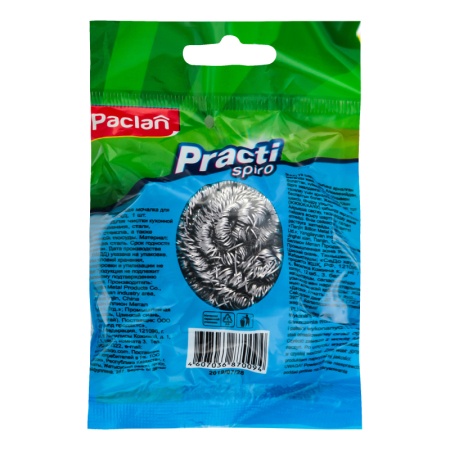 Мочалка Металлическая Для Хозяйственных Нужд Practi Spiro Paclan 1шт Мочалка Металлическая Для Хозяйственных Нужд Practi Spiro Paclan 1шт