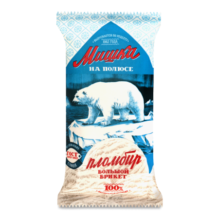 Мороженое 12% Пломбир Мишка на Полюсе м/у 200г