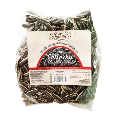 Семечки Дихан Полосатые Особой Обжарки 250гр п/п