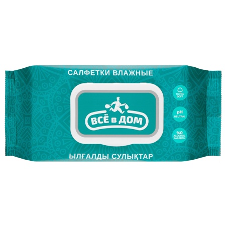 Салфетки Влажные Всё в Дом 54шт фл/п Салфетки Влажные Всё в Дом 54шт фл/п