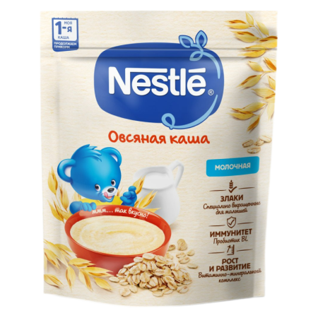Каша Nestle Овсяная Молочная 200гр стаб/б