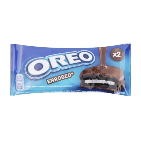 Печенье Oreo Enrobed какао/глазурь 2шт 41гр