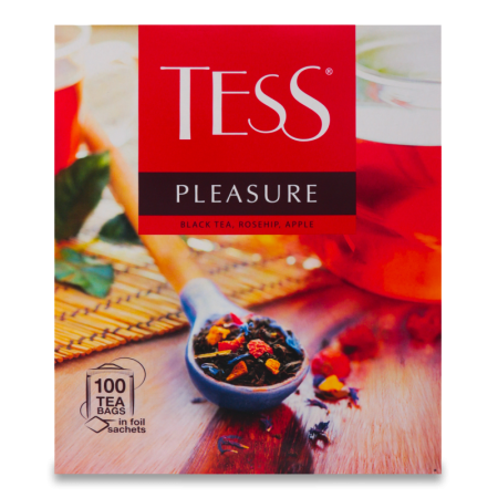 Чай Черный Байховый с Ароматом Тропических Фруктов и Растительными Компонентами Pleasure Tess к/у 100х1.5г