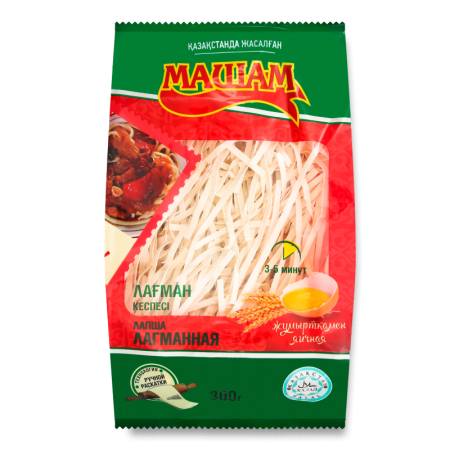 Лапша Лагманная Яичная Машам м/у 300г