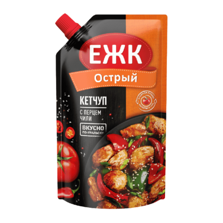 Кетчуп Ежк Острый 350гр д/п