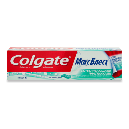Паста Зубная с Отбеливающими Пластинками Макс Блеск Colgate 100мл