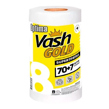 Тряпка Vash Gold Хлопчатая 70+7шт Пленка