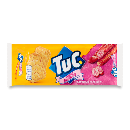 Крекер Smoked Sausages Tuc м/у 100г Крекер Smoked Sausages Tuc м/у 100г