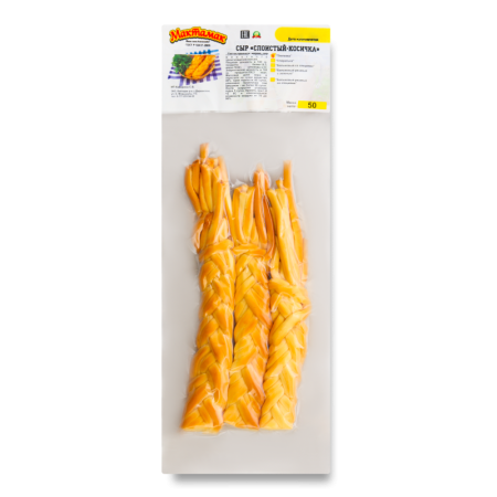Сыр 45% слоистый-косичка Мактамак м/у 50г