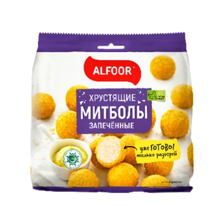 Митболы Alfoor Хрустящие Запеченные 290гр фл/п Митболы Alfoor Хрустящие Запеченные 290гр фл/п