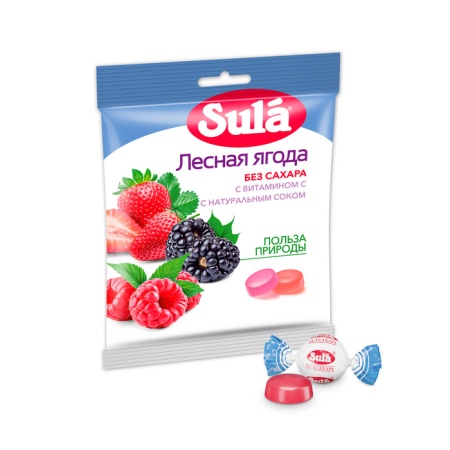 Леденцы Sula Лесная Ягода б/сахара 60гр п/п