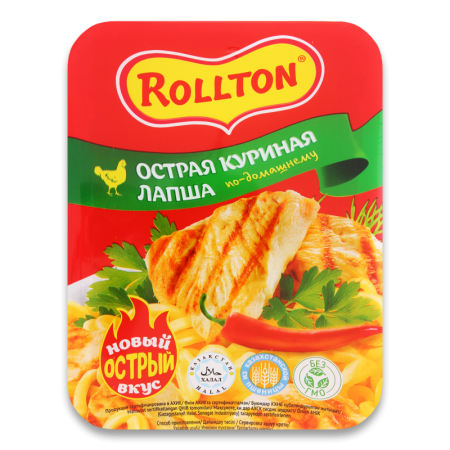 Лапша бп Роллтон Острая Куриная по–домашнему 90 гр Лот